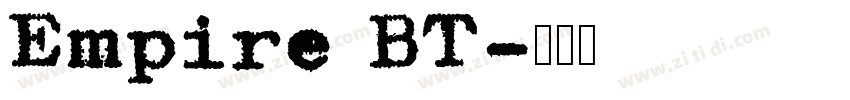 Empire BT字体转换